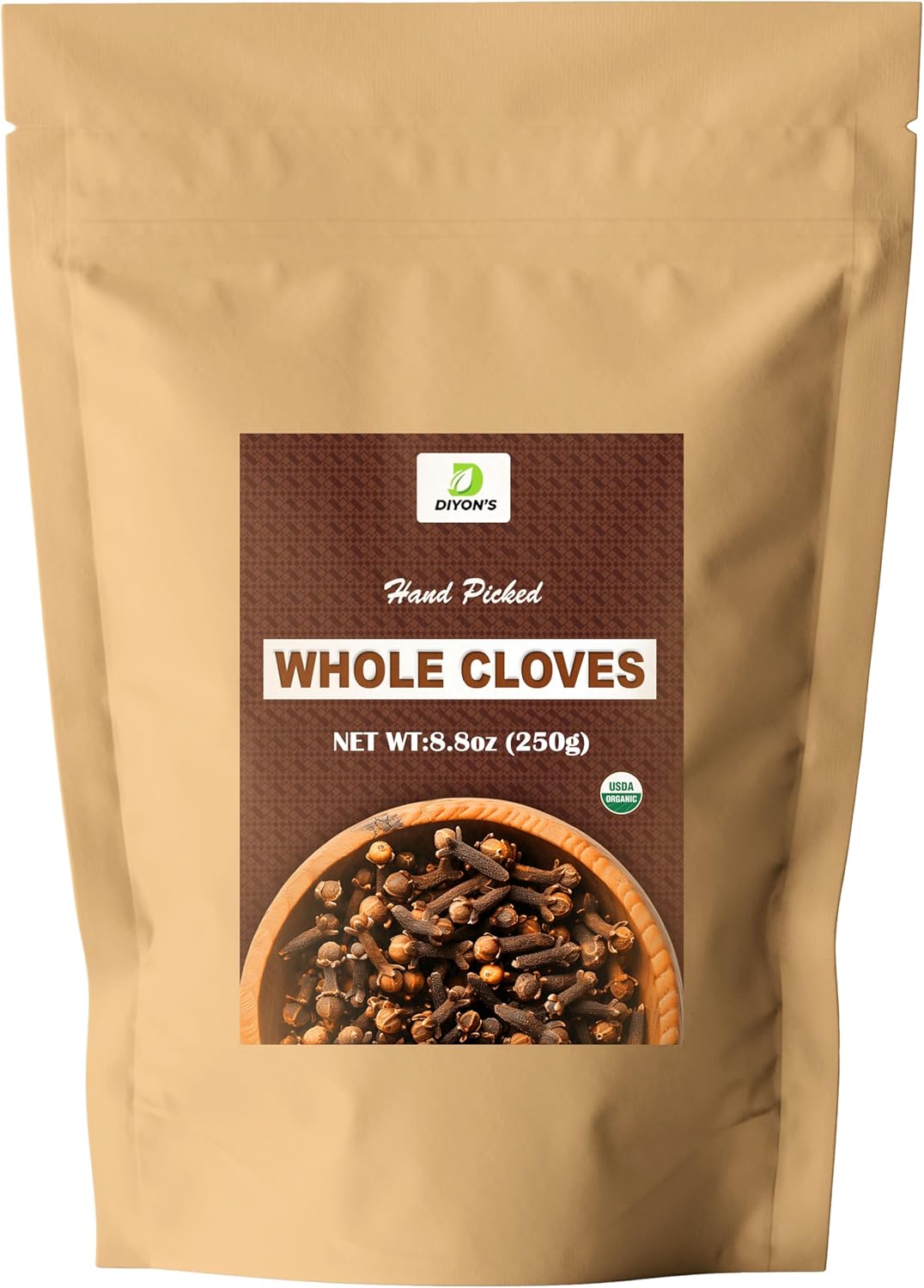 Organic Whole Cloves 8.8 oz (250 g)