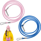 BESPORTBLE 2Pcs Winter Glove Lanyards Elastic Mitten Clips with Finger Separation for Kids Secure Adjustable Mitten Holder Straps for Outdoor Play