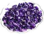 Natural Amethyst Tumbled Chips Crushed Crystal Stone, 7-9mm Polished Healing Crystal Chips Healing Reiki Crystal Jewelry Making Home Decoration