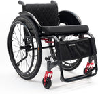 Sports Leisure Wheelchair,Self Propelled Manual Wheelchairs,Aluminum Alloy Wheelchair with Handbrakes and Quick Release Rear Wheels,Lightweight Wheelchair(Seat Width 44cm/17.3 inches,A)