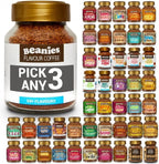 Beanies Flavoured Instant Coffee PICK ANY 3 Jars (50g) from 50+ Flavours Inc. Turkish Delight, Chocolate Orange, Chai Latte, Cookie Dough, Hazelnut, Caramel, Vanilla and More