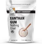 It's Just - Xanthan Gum, 8oz, Batch Tested Gluten Free, Keto Baking, Non-GMO, Thickener for Sauces, Soups, Dressings, Packaged in USA