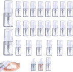 24 Pcs Foam Pump Bottle 1 oz Small Size Mousse Foam Soap Dispenser,Clear Plastic Empty Refillable Foam Bottle,Mini Foam Pump Bottle for Face Wash Shampoo Skin Care（30 ml）