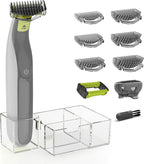 Guards Kit Plus for Philips Norelco OneBlade, with 1–6mm Guide Combs (6 Sizes), Replacement Body Comb, Protective Cap and Organizer Stand