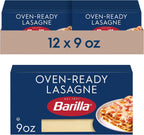 Barilla Oven-Ready Lasagne, 9 oz. Box (Pack of 12) - Pasta Made with Durum Wheat Semolina - Kosher Certified