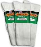 Extra Wide Comfort Fit Athletic Crew (Mid-Calf) Socks for Men and Women, For Wide Feet Pick your size, Do not size up
