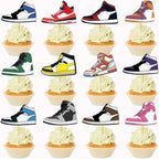 Sneaker Cupcake Toppers Sneaker Cake Decorations Sneaker Party Decorations Sport Shoes Cupcake Toppers for Kids Boys Birthday Party