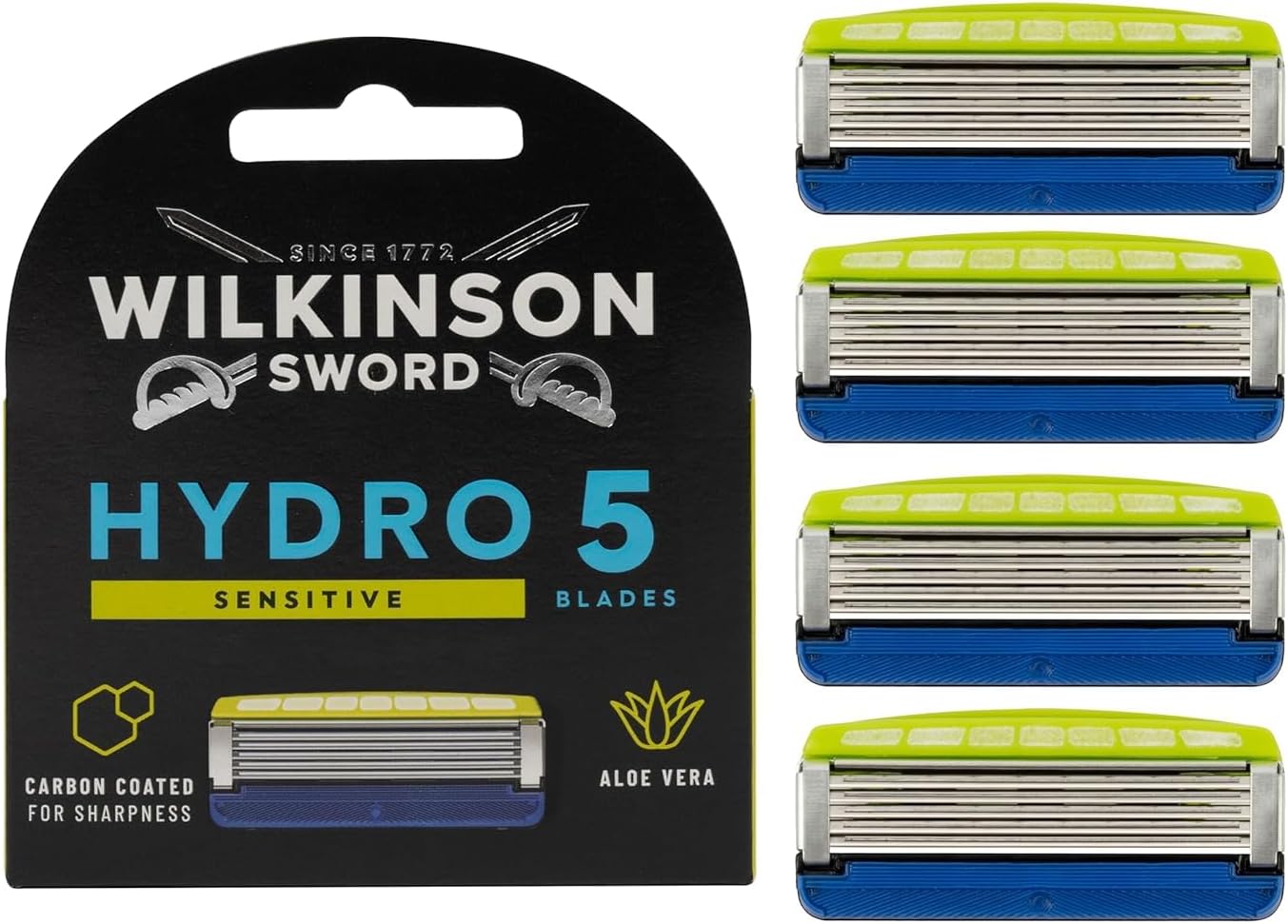 Wilkinson Sword Hydro 5 Sensitive Men's Razor Blades (Pack of 4)