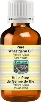 Wheatgerm Oil (Triticum vulgare) | Cold Pressed | Pure | Natural | Undiluted | For Diluting Essential oils | For Skin & Massage | Non-Sticky| Lightweight| Men & Women | 50ml (1.69 oz)