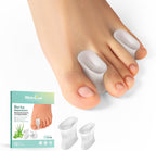 Welnove Upgraded Gel Toe Separators – 12-Pack Aloe Vera Extract Infused Silicone Toe Spacers for Straightening Overlapping Toes, Bunions, Calluses – Bunion Corrector for Men and Women