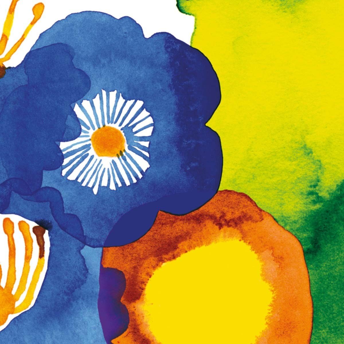 IHR Ideal Home Range Party Napkins Marimekko Disposable 3-Ply Paper Lunch Napkin Pack, 6.5" x 6.5", Juhannustaika, 20-Count
