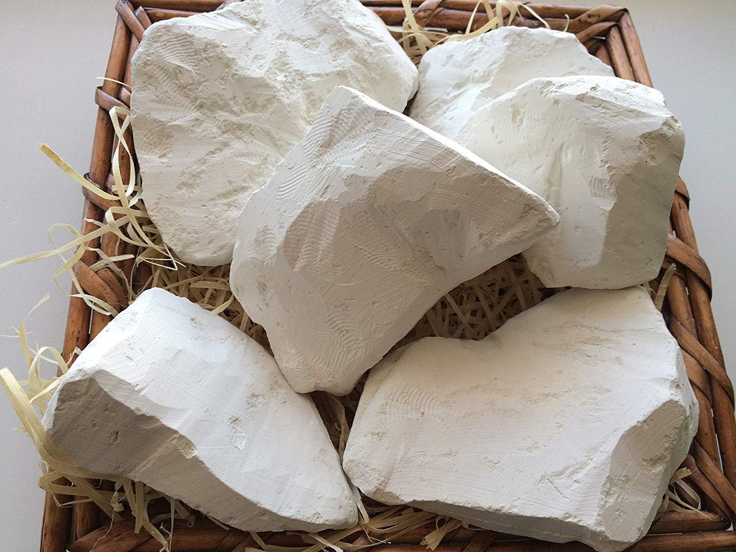 KAMENKA edible Chalk chunks (lump) natural for eating (food), 8 oz (220 g)
