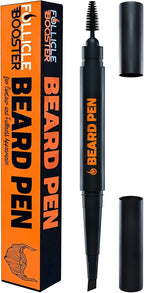 Beard Pen Filler for Men - Barber Styling Grooming Pencil - Waterproof Proof, Sweat Proof, Long Lasting Solution with Natural Finish - Cover Beard and Scalp Patches in Seconds - Dark Brown 1 Pack