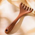 6 Claws Wood Scalp Massager, Sandalwood Gua Sha Comb, Head Scalp Scratcher Massage Tool for Deep Relaxation & Stress Reductio-Tooth Handheld