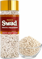 Panjon Swad Mukhwas Mouth Freshener 1 Bottle, 100g (White Sweet SAUNF)