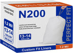 Perfect Fits Code N 200 Count Compatible with simpIehuman Code N Heavy Duty Trash Bags 1.2 Mil THICK White Garbage Liners Reinforced Drawstring Trash Bags 200 Count PERFECT FIT & GRAND SAVE
