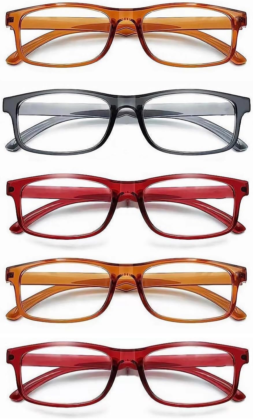 5 Pack Reading Glasses Blue Light Blocking,Reading Glasses for Women Men,Anti UV/Glare Filter Lightweight Eyeglasses