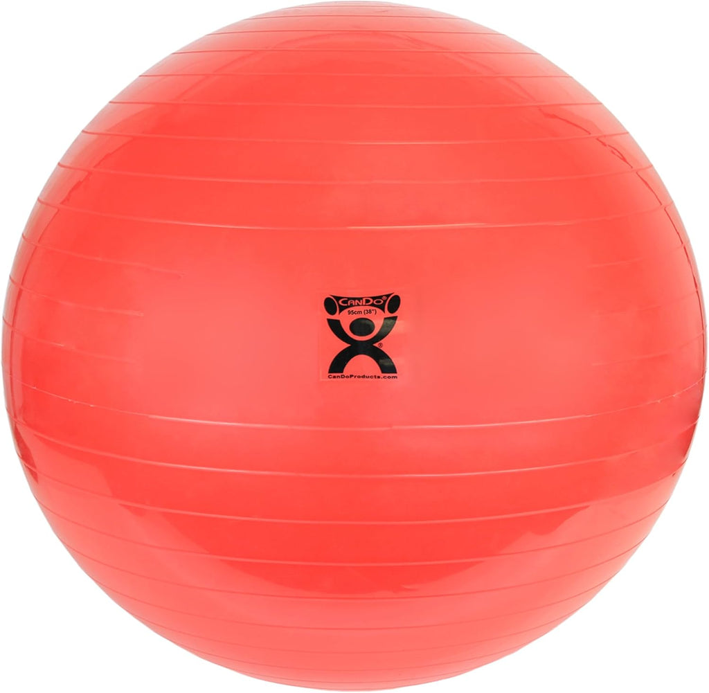 Cando 30-1800 Blue Non-Slip PVC Vinyl Inflatable Exercise Ball, 12" Diameter, 300 lbs Weight Capacity