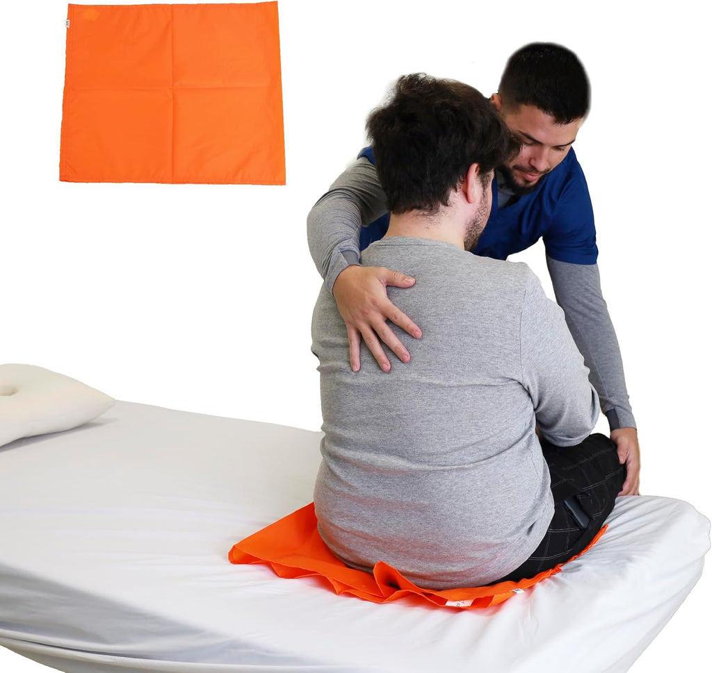 PEPE Mobility Tubular Slide Sheet for Patient Transfer 19" x 23" Sliding Draw Sheets Slip Slider Sheets for Vehicles Wheelchairs Bed Transfers and Home Care, Assist Moving Elderly Turning