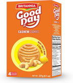 Britannia Good Day Cashew Cookies, 231g (8.1 oz) – Crunchy Cashew Biscuits, Perfect Tea-Time & Anytime Snack