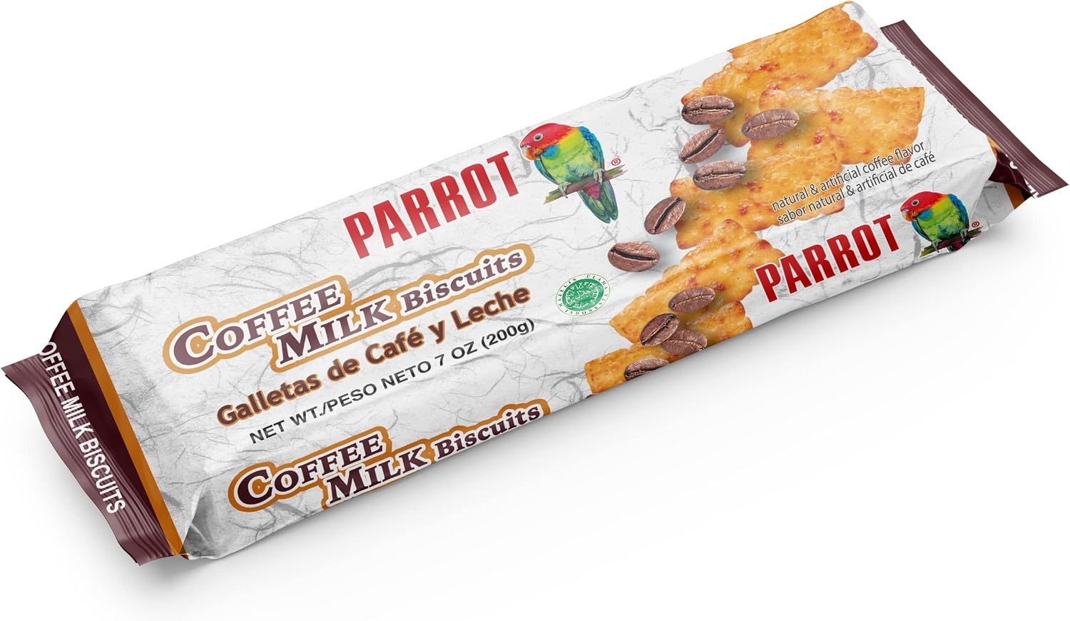 Parrot Coffee Milk Biscuits 7oz（Pack of 4）