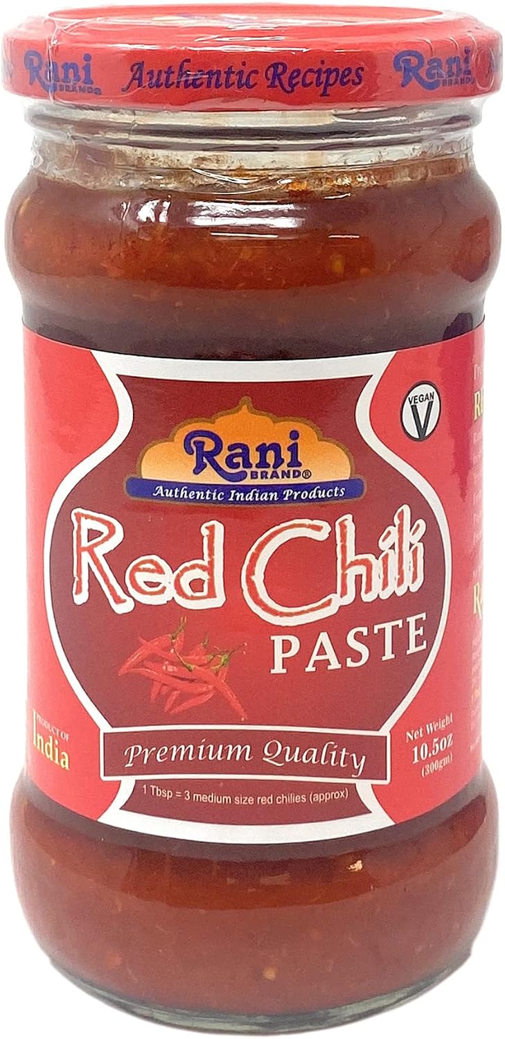 Rani Red Chilli Cooking Paste 10.58oz (300g) Glass Jar ~ Vegan | Gluten Free | NON-GMO | No Colors | Indian Origin