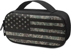 Rnyleeg American Flag Diabetic Bags for Supplies Army Green Camo Insulin Cooler Travel Case Portable Diabetic Travel Case for Insulin Pens Diabetes Supply Case with Handle