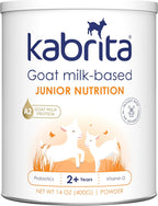 Kabrita Junior Goat Milk Powder for Kids - Easy to Digest Powdered Goat Milk Ages 2-7 - Immunity Boosting Containing Vitamin C, D, E, Protein & Calcium - Non-GMO Gentle on Sensitive Tummies - 14Oz