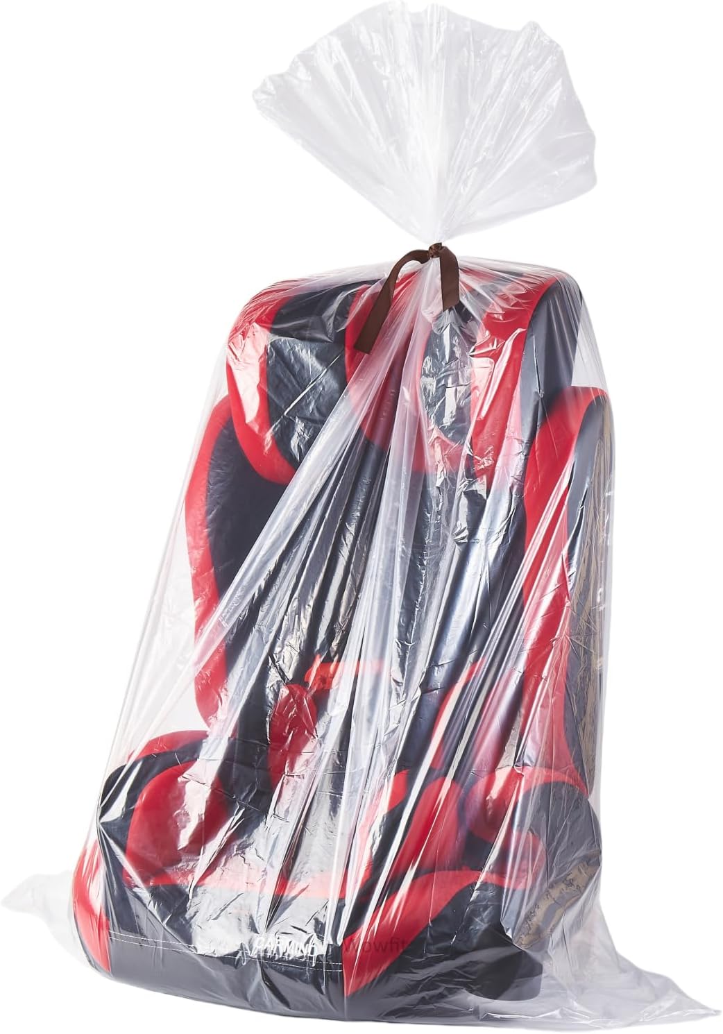 Wowfit 5 CT 36x50 inches Extra Large Clear Plastic Bags, Durable and Multipurpose, Transparent for Attic and Basement Storage (1.6 Mil Flat Bags, Includes 5 Ties)