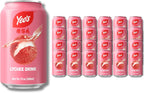 Yeo’s Lychee Drink 10.1 fl oz – Sweet Tropical Lychee Fruit Beverage, Ready to Drink, Serve Chilled or Over Ice (Pack of 24 Cans)