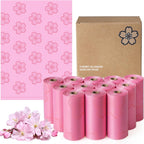 180 PCS Sanitary Napkin Disposal Bags Cherry Blossom Scented, Pink Disposable Sanitary Bag Personal Care Disposal for Tampons Trash Bag, Disposable Mini Bags for Women Privacy Handling Bag Diaper Sack