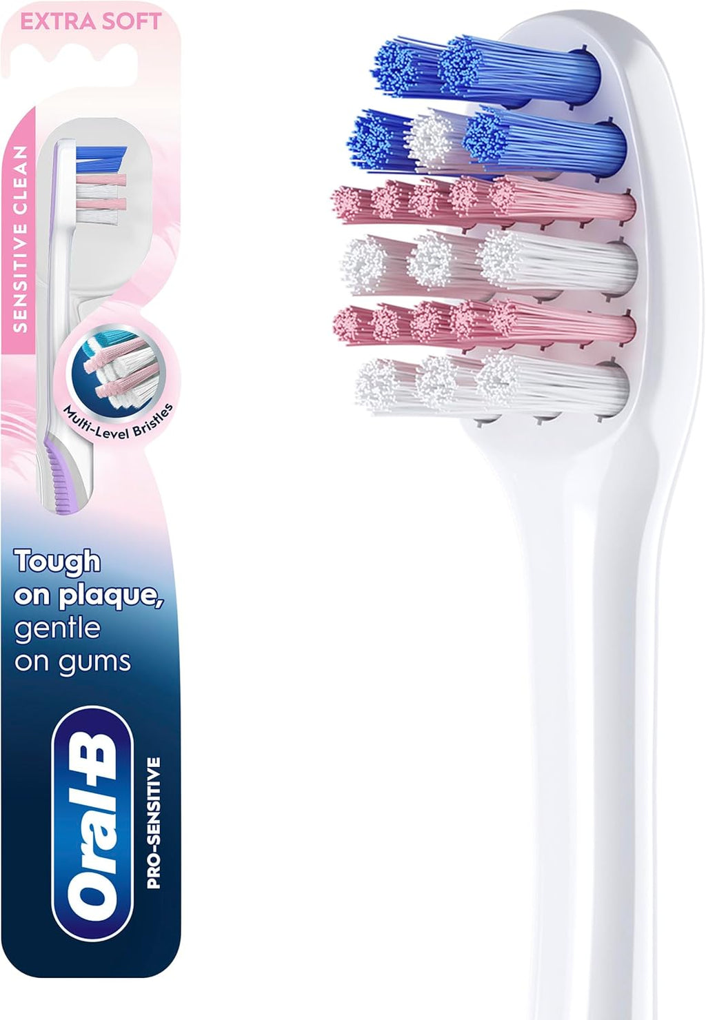 Oral-B Gum Care Sensitive toothbrushes, 1 Count tootbrush Extra Soft, Gentle on Teeth, Gentle on Gums, Extra Soft Tooth Brush, Compact Toothbrush