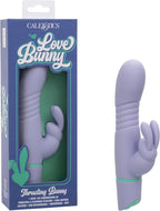 CalExotics Love Bunny Thrusting Bunny Waterproof Silicone Rechargeable Rabbit Vibrator Purple - SE-0619-60-3