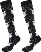 Junely Compression Socks for Women Knee High Socks for Running Athletic Nurses Work Support Travel Flight Sports
