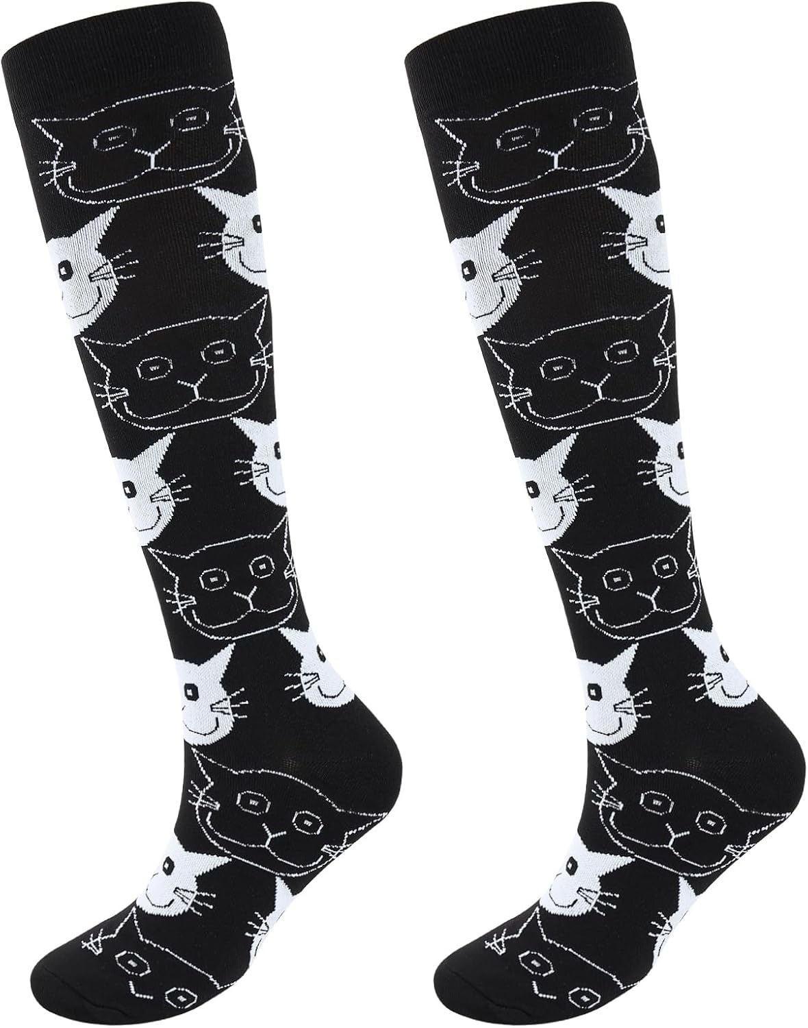 Junely Compression Socks for Women Knee High Socks for Running Athletic Nurses Work Support Travel Flight Sports