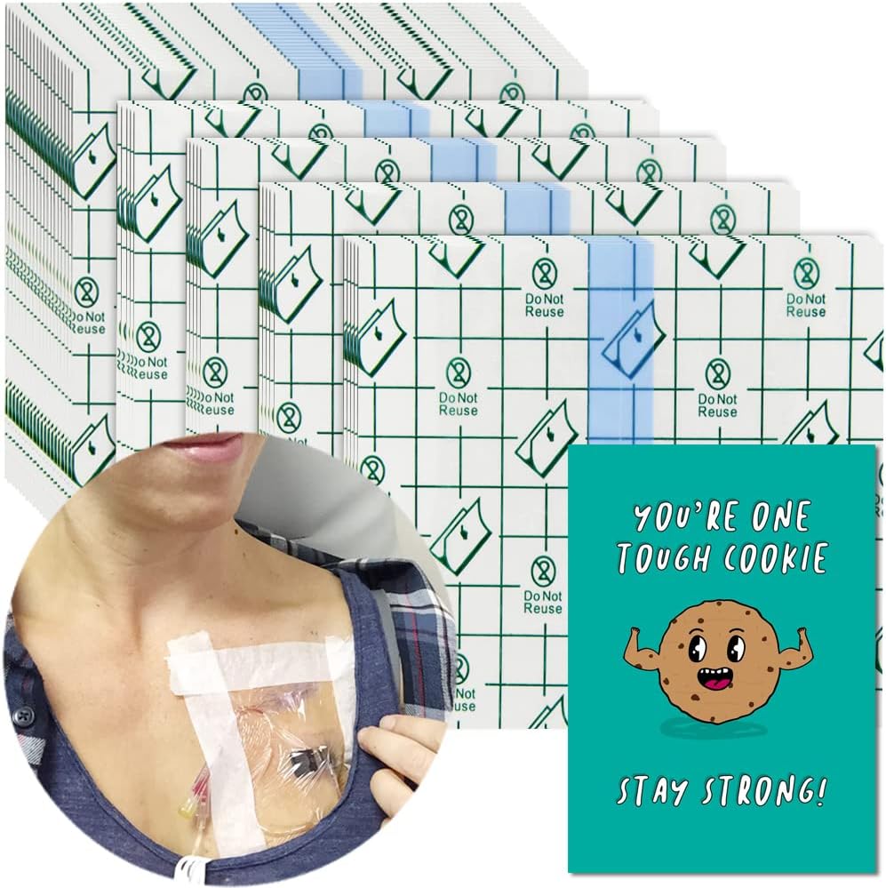 50pcs Showerproof Transparent Adhesive Film Dressings Clear Wound Bandages Protectors for Shower Tatoo Burns Abdominal C Section After Back Hip Knee Surgery 4 x 4 Inch