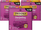 Twinings Darjeeling Tea - A Delicate, Dry Black Tea, Sophisticated Coffee Alternative with Less Caffeine, Individually Wrapped Tea Bags, 50 Count (Pack of 3)