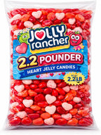Mother DayJ0LLY Ranchers Jelly Hearts, 2.2 lbs Approx 396 Pieces of Jelly Beans Fruit Flavors Heart Shaped Beans Candy, By Tundras