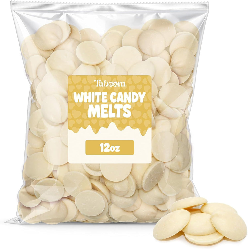 White Candy Wafer Chocolate Melts - 12 oz Candy Melting Wafers for Baking, Decorating, Dipping, Drizzling & Desserts