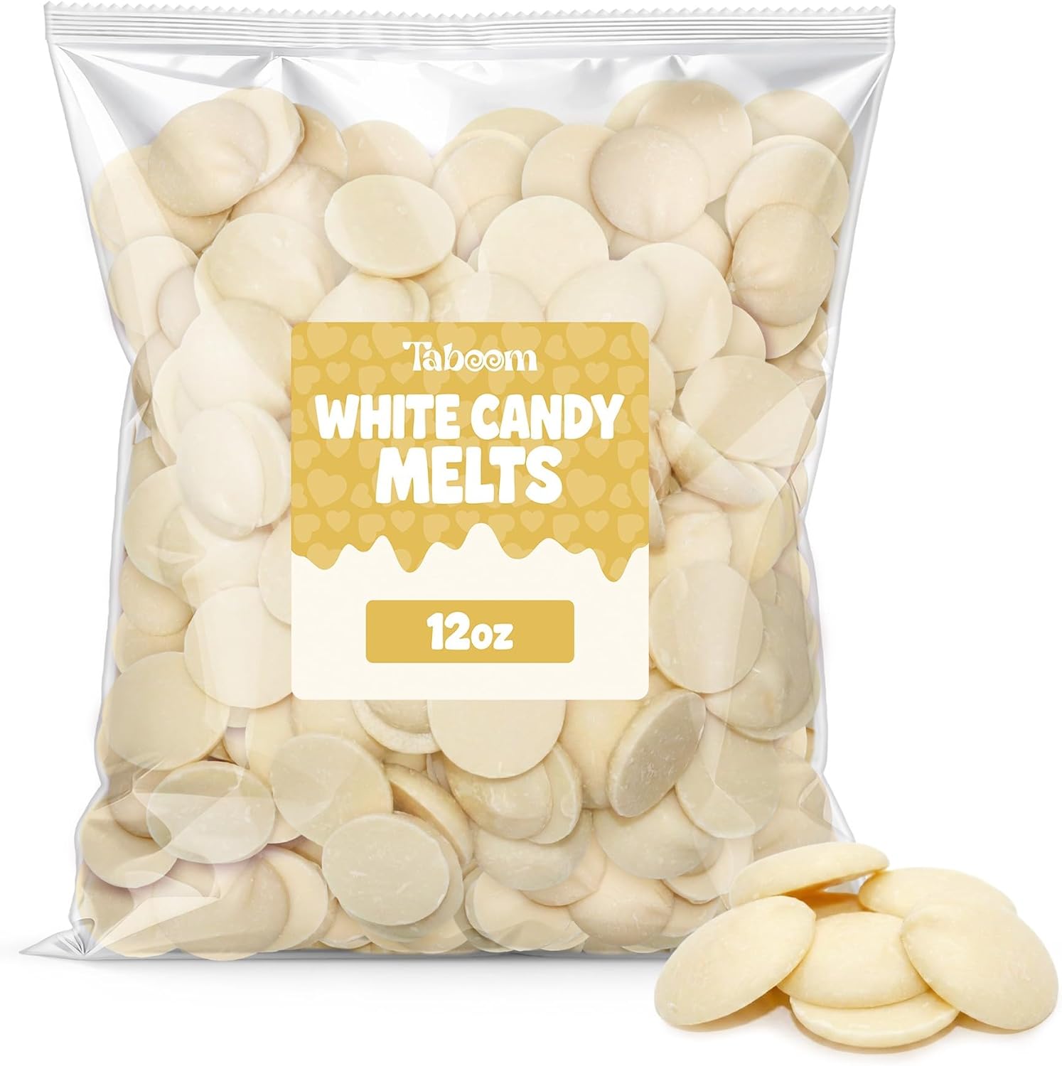 White Candy Wafer Chocolate Melts - 12 oz Candy Melting Wafers for Baking, Decorating, Dipping, Drizzling & Desserts