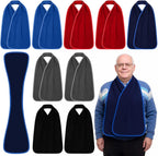 10 Pcs Adult Bibs Scarf Dining Clothing Protectors Washable Reusable Mouth Towel Scarf for Elderly Senior Disabled Men Women Eating Dignity
