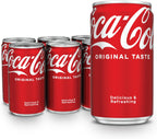 Coca-Cola Soda Soft Drinks, 7.5 fl oz, 6 Pack - Classic Cola Soft Drink, Mini Soda Cans