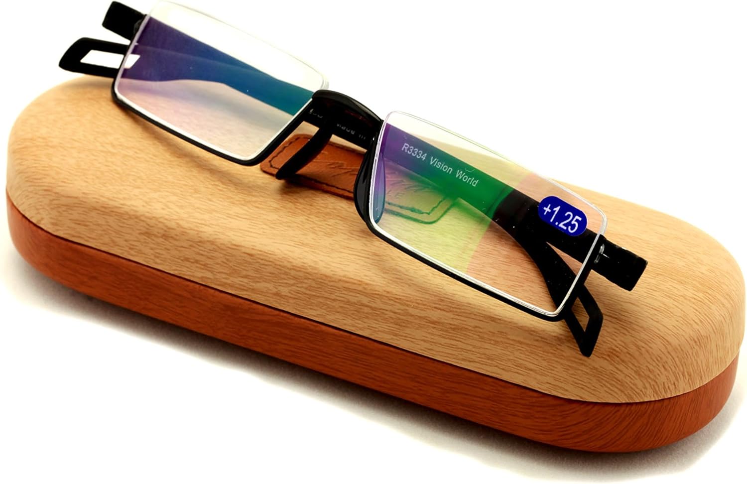 Featherweight Slim Half Rim Memory Flex Reading Glasses With Anti-reflective AR Coating (black, 2.50)