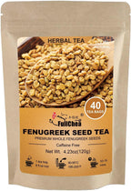 FullChea - Fenugreek Seed Tea Bags, 40 Teabags, 3g/bag - Premium Whole Fenugreek Methi Seeds - Non-GMO - Caffeine-free - Support Digestion