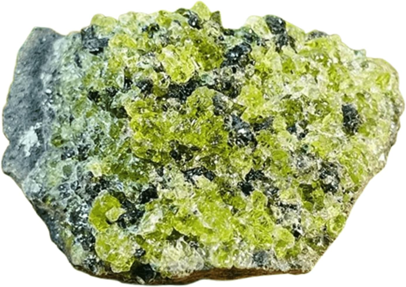 Natural Olivine Crystal Mineral Specimen,Olivine Crystals Rough Rock Raw Stone,Reiki Chakra Fountain Home Garden Decor Yoga Meditation DIY Stones,50~100g