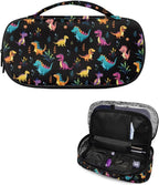 Cute Dinosaur Diabetic Supplies and Refrigerated Portable Organizer with A Handle,Diabetes Storage Bag for Glucose Meter,Care Accessories for Women Men