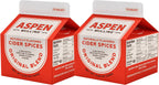 Aspen Mulling Cider Spices Original Blend. Cinnamon, Nutmeg, & Clove. Holiday Mulling Spice Mix for Spiced Cider, Mulled Red Wine, & Festive Winter Beverage Mix. 5.65 oz. (Pack of 2)