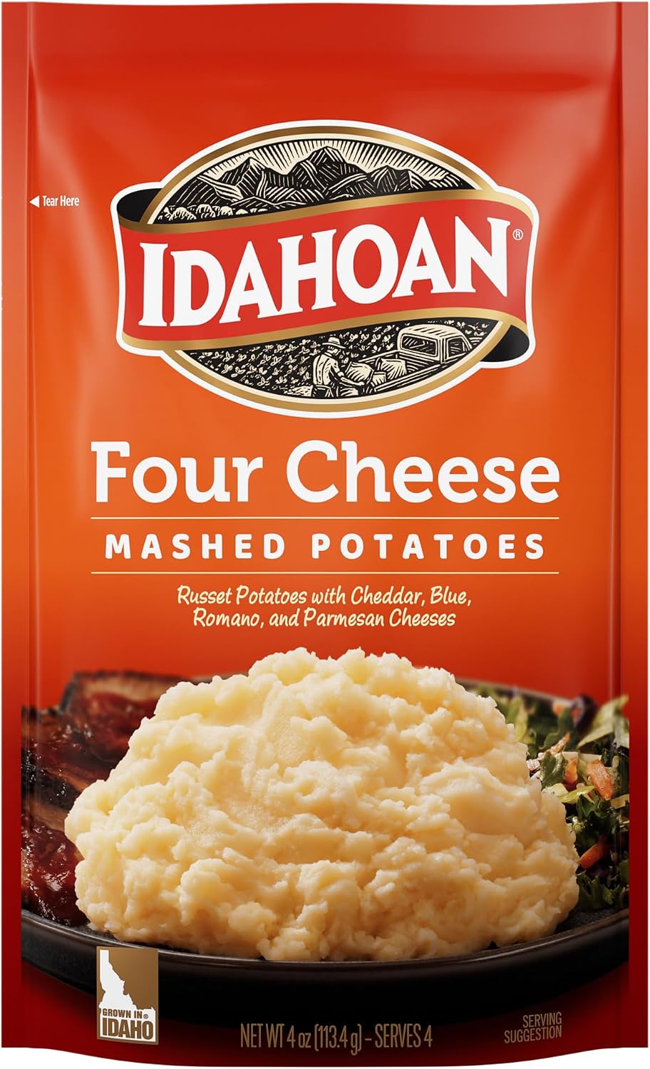 Idahoan Four Cheese Mashed Potatoes, 4 Oz