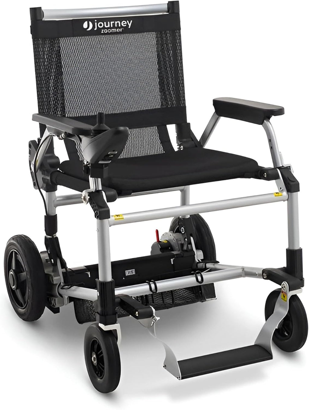 Journey Zoomer Electric Power Chair - Lightweight Foldable Battery Powered Wheelchair for Adults & Seniors - 300lb Weight Capacity & TSA-Compliant