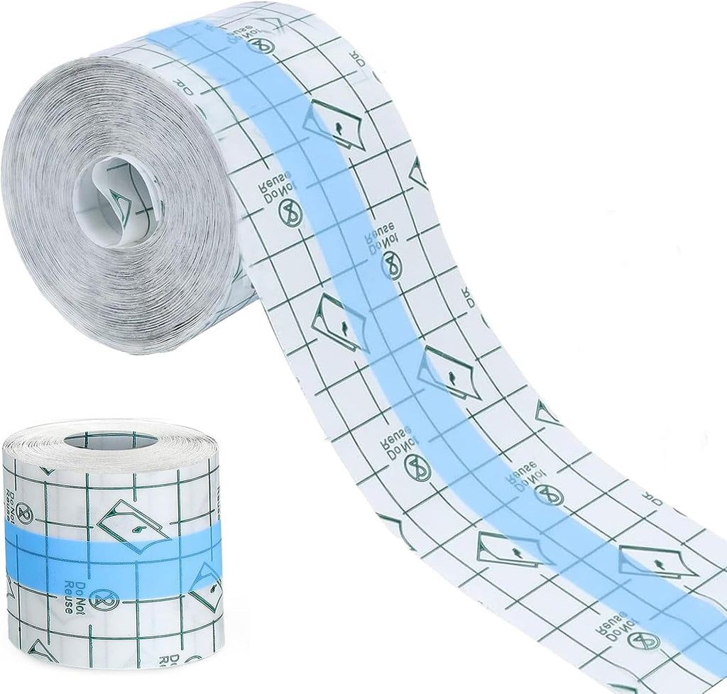 Transparent Stretch Adhesive Bandage, Waterproof Clear Film Dressing Bandages, Adhesive Bandages Shower Shield Dressing Tape for Tattoos Swimming Showering (2 Inch x 10.94 Yard)